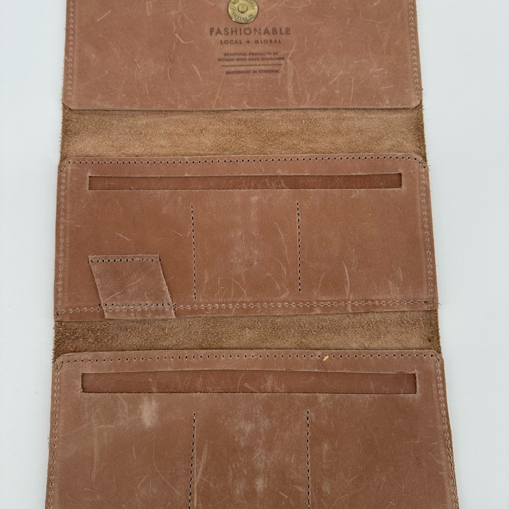 Able Tan Leather Women's Wallet